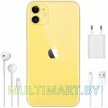 Смартфон Apple iPhone 11 128GB (желтый) картинка 4